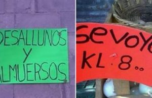 Estos letreros con “horrores” ortográficos te harán llorar sangre por los ojos