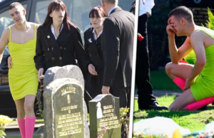 Este joven llegó al funeral de su amigo vestido de mujer, cuando descubrieron por qué todos lloraron