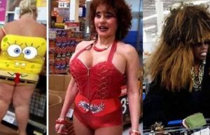 19 Personas Extrañas Y Ridículas En Supermercados Que Te Harán Partir De La Risa; La #11 de donde diablos salio